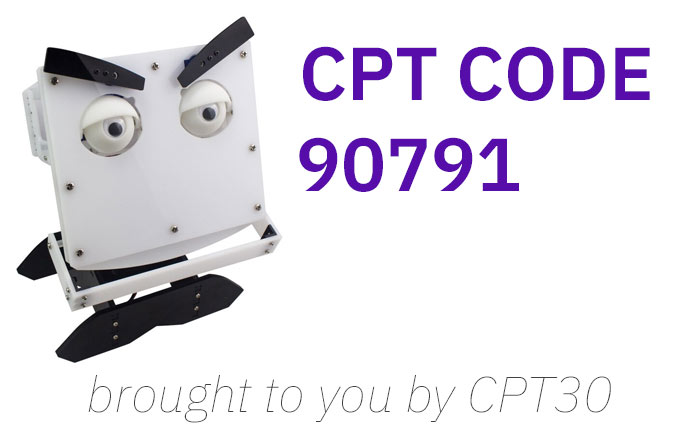 CPT30 explains CPT code 90791